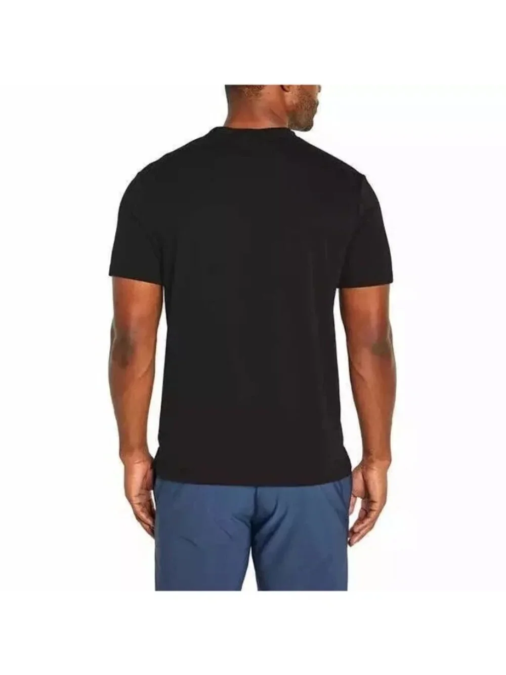 NWOT Banana Republic Men's XL Essential Tee Black 95% Cotton Spandex